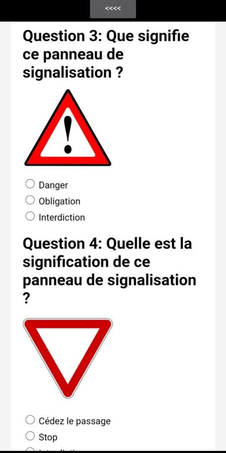 Questions pièges code de la route