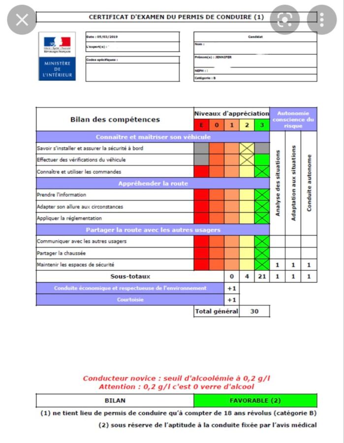 Réduction prix permis B